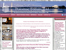 Tablet Screenshot of potomacforum.org